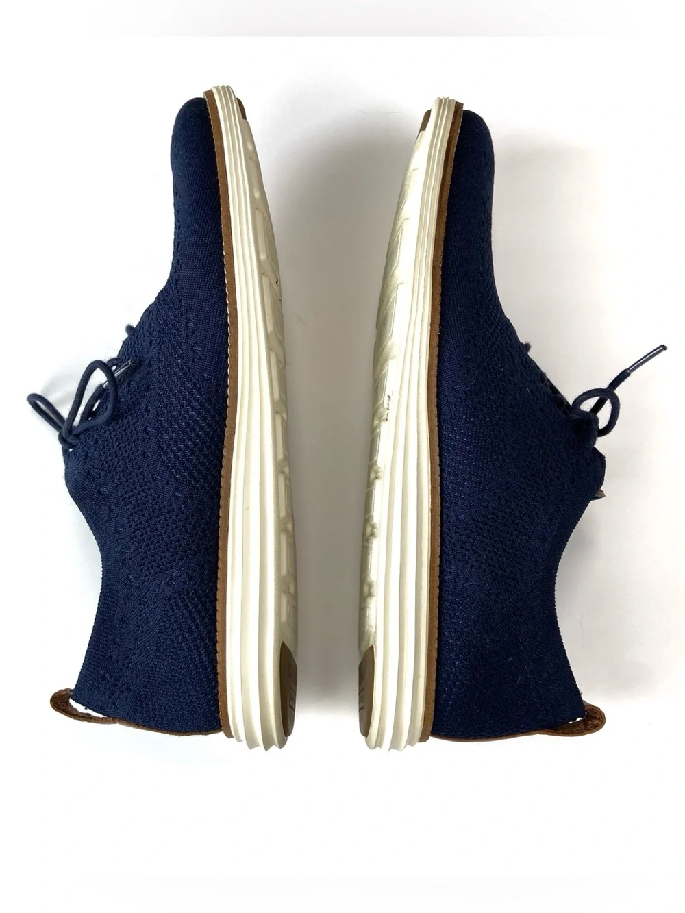 COLE HAAN Grand Evolution Stitchlite Oxford Navy Blue Work Classic 10 Mens Shoe